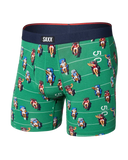 Saxx Men's Vibe Xtra Soft Comfort Boxer Brief w/Fly Armchair QB Lawn Green