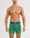 Saxx Men's Vibe Xtra Soft Comfort Boxer Brief w/Fly Armchair QB Lawn Green