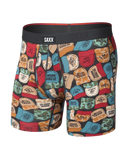 Saxx Men's Vibe Xtra Soft Comfort Boxer Brief w/Fly Cowboy Hat Faded Black