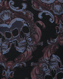 Saxx Men's Vibe Xtra Soft Comfort Boxer Brief w/Fly Skull Brocade Black