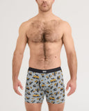 Saxx Men's Vibe Xtra Soft Confort Boxer Brief w/Fly Ants In Your Pants Silver Pine