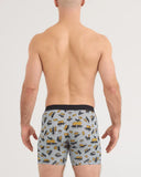 Saxx Men's Vibe Xtra Soft Confort Boxer Brief w/Fly Ants In Your Pants Silver Pine