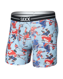 Saxx Men's Volt Breathable Mesh Boxer Brief Hockey Brawl Blue