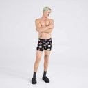 Saxx Mens Black Bong Apetit Vibe Super Soft Boxer Brief