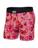 Saxx Mens Red Whole Lotta Love Vibe Super Soft Boxer Brief