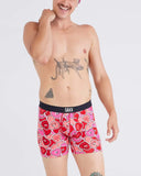 Saxx Mens Red Whole Lotta Love Vibe Super Soft Boxer Brief