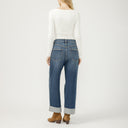 Silver Jeans Ladies Be Easy Wide Leg Thelma Crop