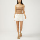 Silver Jeans Ladies Ecru 2" Beach Short