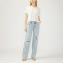 Silver Jeans Ladies Loose & Low Barefoot Low Rise Jean