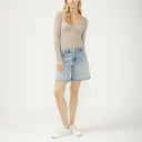 Silver Jeans Ladies Loose & Low Santa Anna 8" Short