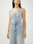 Silver Jeans Ladies Wide Leg Vest Jumpsuit