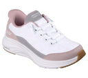 Skechers Girls Slip-Ins: Contour Foam Cozy Fit White/Lavender Shoe