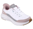 Skechers Girls Slip-Ins: Contour Foam Cozy Fit White/Lavender Shoe