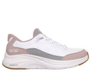 Skechers Girls Slip-Ins: Contour Foam Cozy Fit White/Lavender Shoe