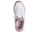 Skechers Girls Slip-Ins: Contour Foam Cozy Fit White/Lavender Shoe