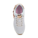Skechers Girls Uno Gen 1 - She's Charming White/Rose Gold Shoe