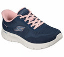 Skechers LadiesSlipIns Go Walk Flew Azriel Navy/Pink Shoe