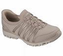 Skechers Ladies SlipIns Glide Step Comfort Steady G Taupe Shoe