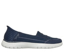 Skechers Ladies Slip Ins On The Go Flex Top Notch Navy Shoe