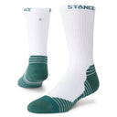 Stance Men's Fairway Ribbed White Crew Sock