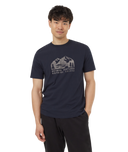Ten Tree Mens Midnight Blue/Silver Cloud Nothing Ventured Tshirt