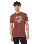 Ten Tree Mens Mesa Red/Sugar Pine Regenerative Cotton Crop Lines Tshirt