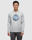 Ten Tree Men's Secret Sasquatch Harbour Grey Heather/Blue Bell Longsleeve Tshirt