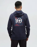 Ten Tree Men's Maple Midnight Blue/Crimson Hoodie