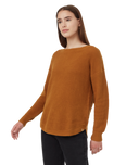 Ten Tree Ladies Golden Brown Highline Drop Shoulder Sweater