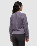 Ten Tree Ladies Pinnacle Smokey Violet Heather Sweater