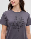 Ten Tree Ladies Autumn Flora Shadow/Meteorite Black Tshirt