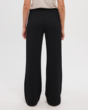 Ten Tree Ladies Bamone Wide Leg Meteorite Black Sweatpant