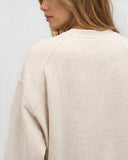 Ten Tree Ladies Bluffs Cropped Crew Pale Oak Heather