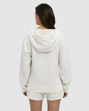 Ten Tree Ladies Cotton White Flash Stripe Shore Hoodie