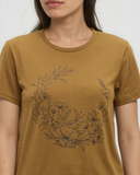 Ten Tree Ladies Evergreen Floral Cider/Meteorite Black Tshirt