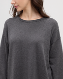 Ten Tree Ladies Holly Dark Grey Heather Sweater