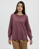 Ten Tree Ladies Holly Mauve Stone Sweater