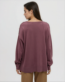 Ten Tree Ladies Holly Mauve Stone Sweater