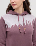 Ten Tree Ladies Juniper Mauve Stone Heather/White Hoodie
