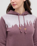 Ten Tree Ladies Juniper Mauve Stone Heather/White Hoodie