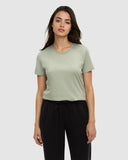 Ten Tree Ladies Light Moss Heather Winslow Tshirt