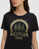 Ten Tree Ladies Meteorite Black/Yellow Western Pine Tshirt