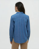 Ten Tree Ladies Mid Wash Denim Sloan LS Shirt