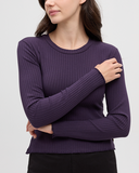 Ten Tree Ladies Newell Plum Royale Longsleeve Tshirt