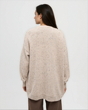 Ten Tree Ladies Prairies Fleck Pale Oak Heather Fleck Cardigan