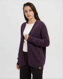 Ten Tree Ladies Prairies Fleck Plum Royale Fleck Cardigan