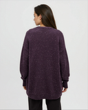 Ten Tree Ladies Prairies Fleck Plum Royale Fleck Cardigan