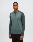 Ten Tree Men's Baker Henley Dark Forest Green Heather Pine Green Heather