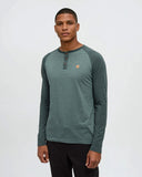 Ten Tree Men's Baker Henley Dark Forest Green Heather Pine Green Heather