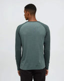 Ten Tree Men's Baker Henley Dark Forest Green Heather Pine Green Heather
